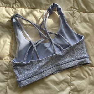 Blue Sports bra with padding